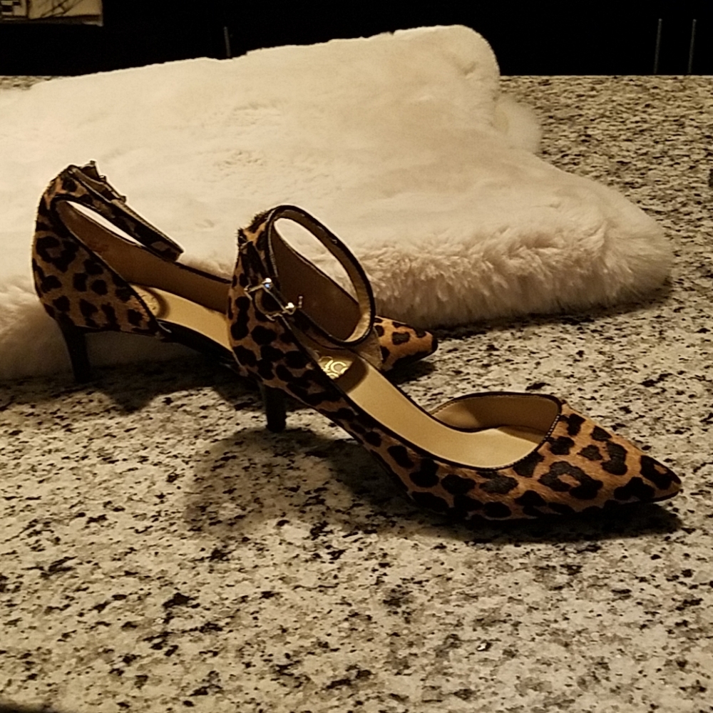 Ankle Wrap Leopard Shoes
